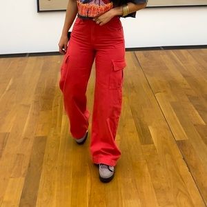 Bershka wide leg cargo pants